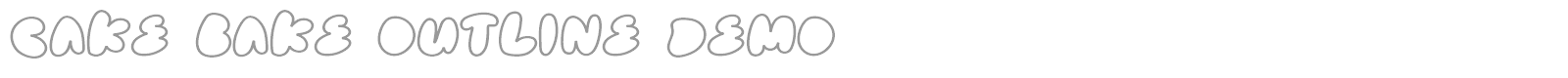 Cake Bake font preview